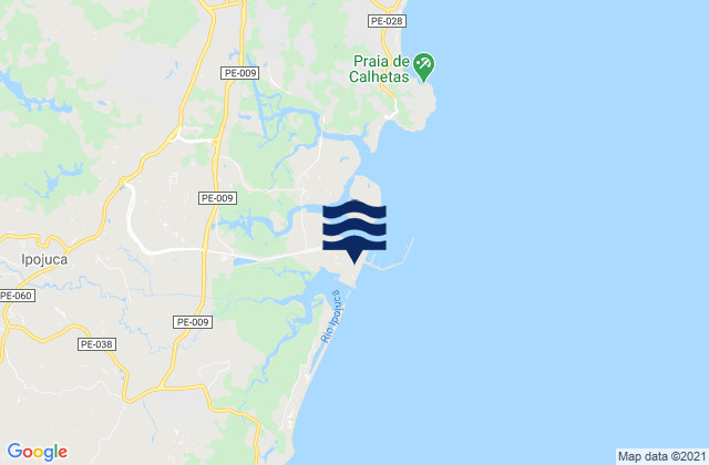 Mapa de mareas Porto De Suape, Brazil