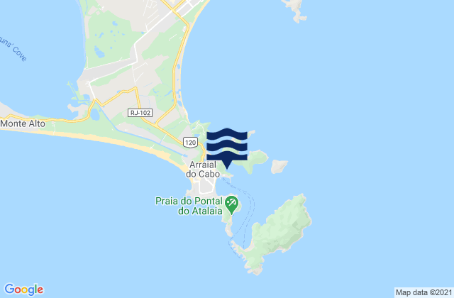 Mapa de mareas Porto Do Forno, Brazil