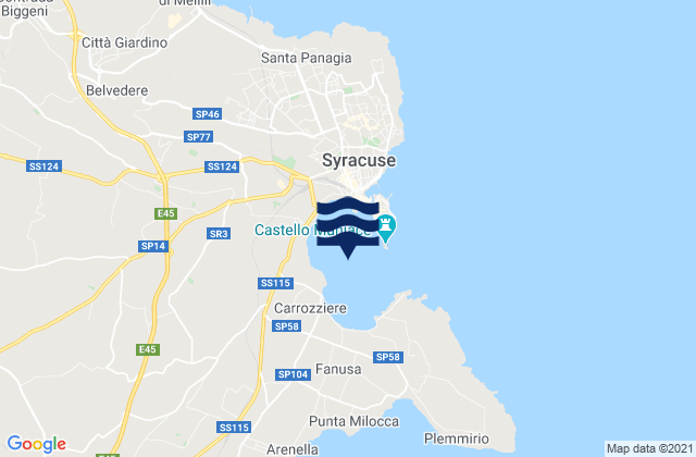 Mapa de mareas Porto Grande, Italy