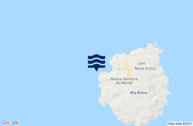 Mapa de mareas Porto da Faja Brava Island, Cabo Verde