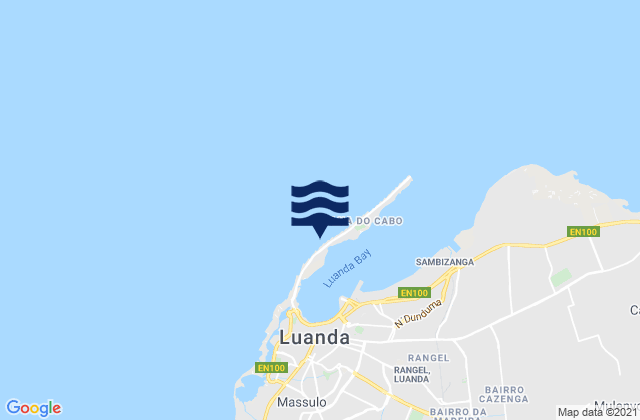 Mapa de mareas Porto de Luanda, Angola