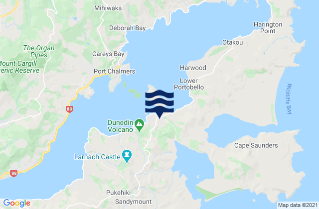 Mapa de mareas Portobello, New Zealand