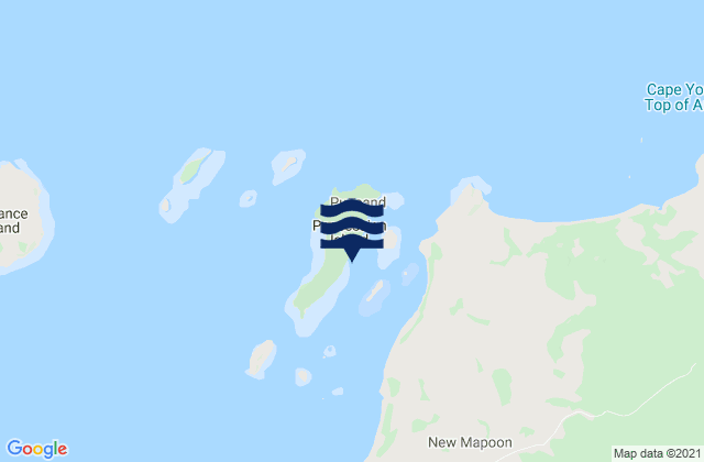 Mapa de mareas Possession Island, Australia