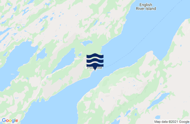 Mapa de mareas Postville, Canada