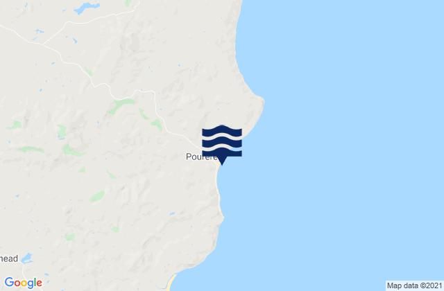 Mapa de mareas Pourerere, New Zealand