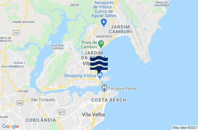 Mapa de mareas Praia Commprida, Brazil