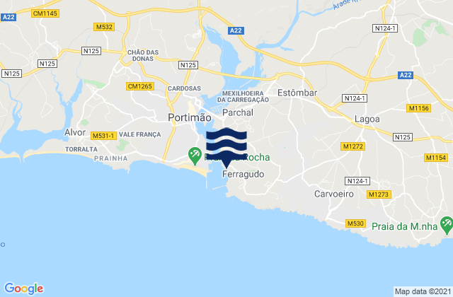 Mapa de mareas Praia Grande, Portugal