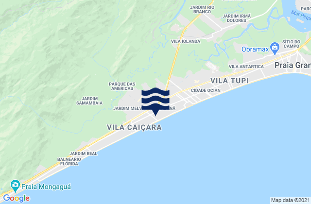 Mapa de mareas Praia Grande, Brazil