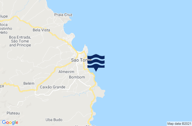 Mapa de mareas Praia Pantufo, Sao Tome and Principe