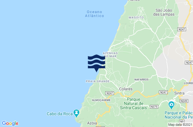 Mapa de mareas Praia Pequena, Portugal