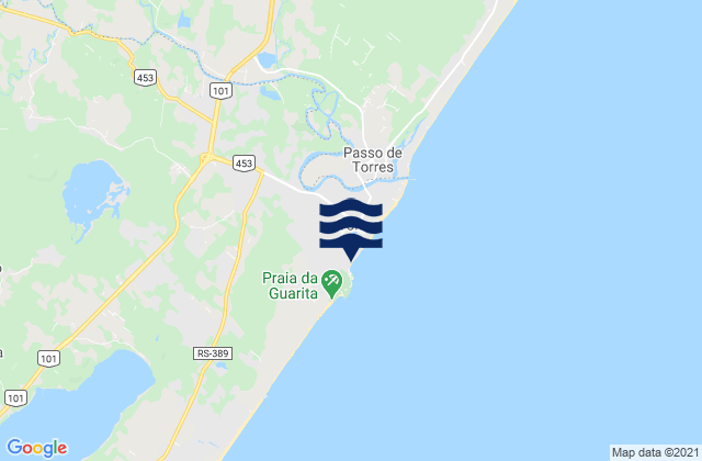 Mapa de mareas Praia da Cal, Brazil