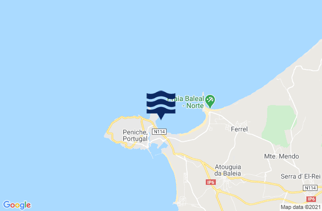 Mapa de mareas Praia da Gâmboa, Portugal