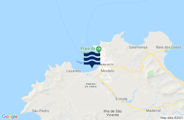 Mapa de mareas Praia da Matiota, Cabo Verde