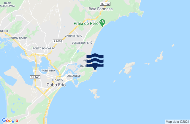 Mapa de mareas Praia das Conchas, Brazil