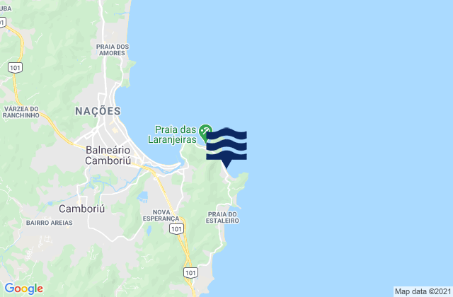 Mapa de mareas Praia das Taquaras, Brazil