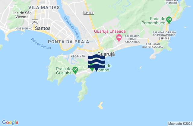 Mapa de mareas Praia de Asturias, Brazil