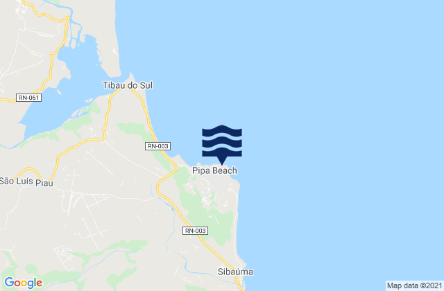 Mapa de mareas Praia de Pipa, Brazil