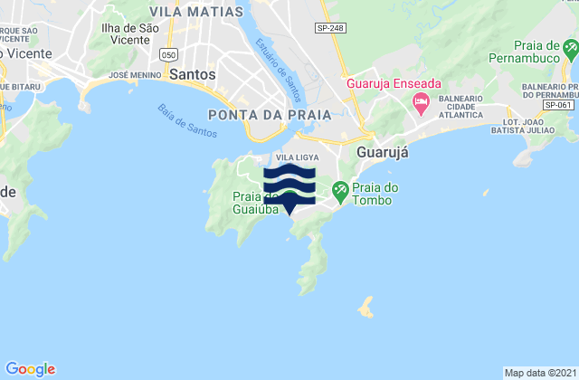Mapa de mareas Praia do Guaiuba, Brazil