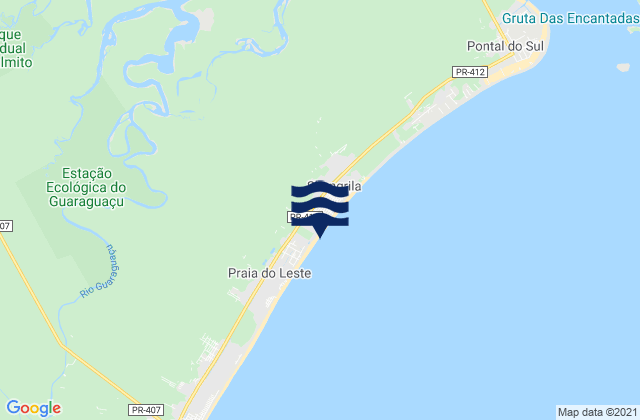Mapa de mareas Praia do Paranaguá, Brazil