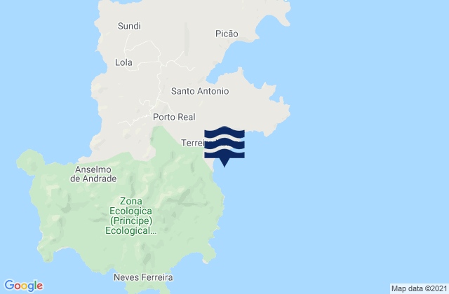 Mapa de mareas Praia do Periquito, Sao Tome and Principe