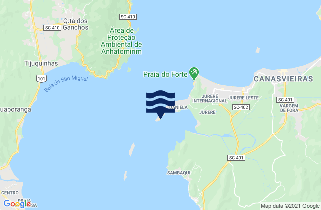 Mapa de mareas Praia do Pontal, Brazil