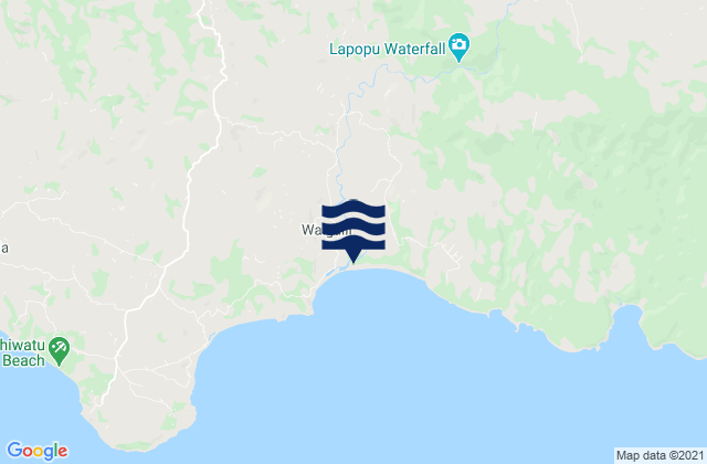 Mapa de mareas Praimutung, Indonesia