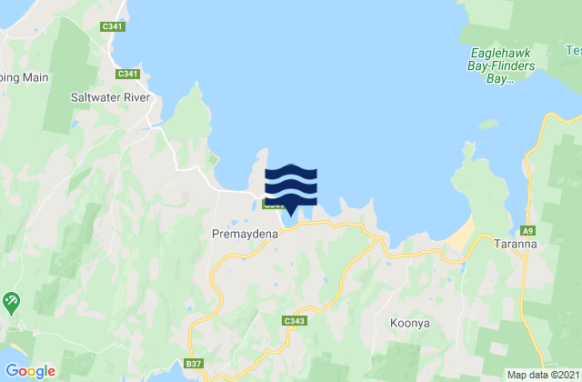 Mapa de mareas Premaydena, Australia