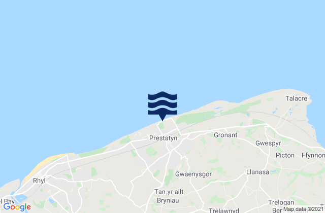 Mapa de mareas Prestatyn, United Kingdom