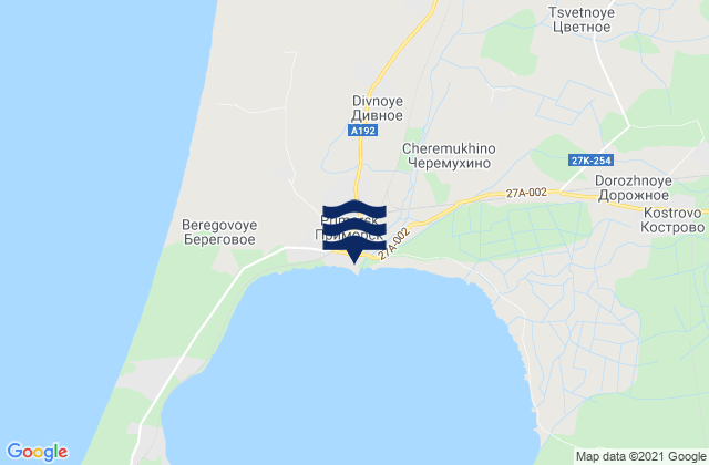 Mapa de mareas Primorsk, Russia
