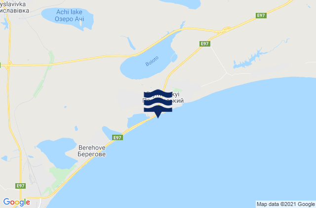 Mapa de mareas Primorskiy, Ukraine