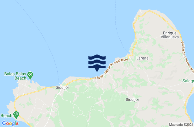 Mapa de mareas Province of Siquijor, Philippines