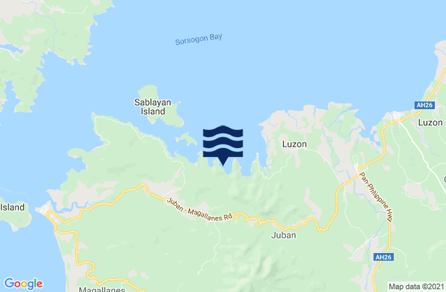 Mapa de mareas Province of Sorsogon, Philippines