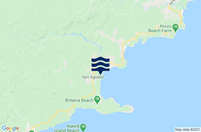 Mapa de mareas Province of Surigao del Sur, Philippines