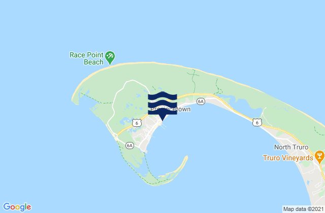 Mapa de mareas Provincetown, United States