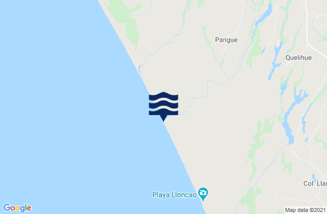 Mapa de mareas Provincia de Arauco, Chile