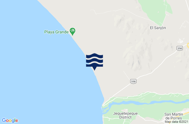 Mapa de mareas Provincia de Pacasmayo, Peru