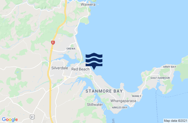 Mapa de mareas Puawai Bay, New Zealand