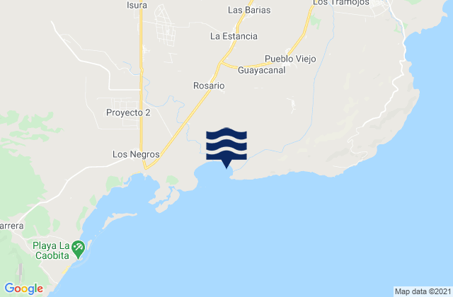 Mapa de mareas Pueblo Viejo, Dominican Republic