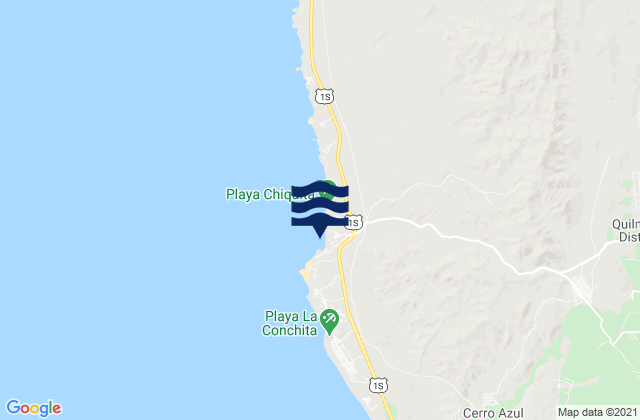 Mapa de mareas Puerto Fiel, Peru