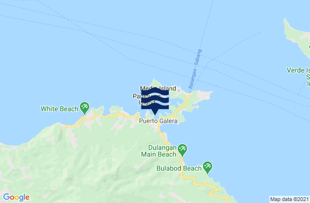 Mapa de mareas Puerto Galera, Philippines