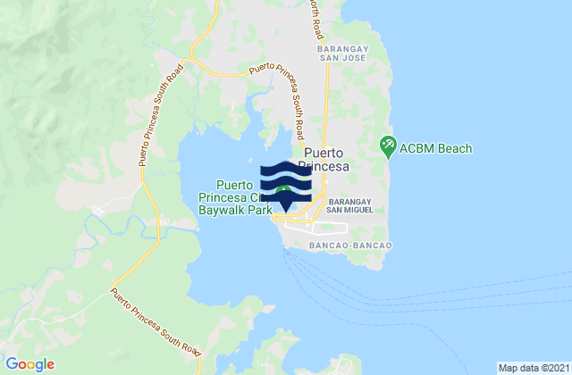 Mapa de mareas Puerto Princesa, Philippines