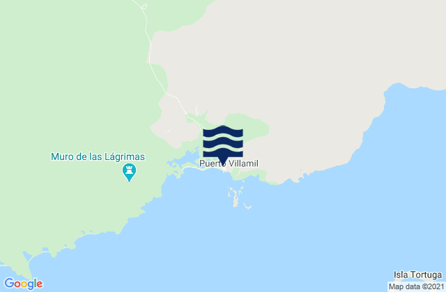 Mapa de mareas Puerto Villamil, Ecuador