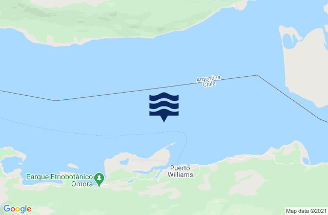 Mapa de mareas Puerto Williams, Chile