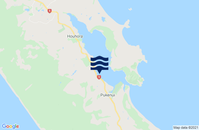 Mapa de mareas Pukenui Wharf, New Zealand