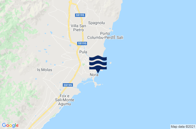 Mapa de mareas Pula, Italy