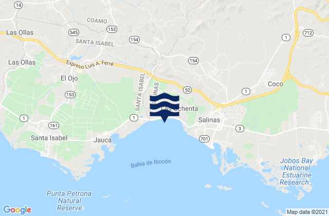Mapa de mareas Pulguillas Barrio, Puerto Rico