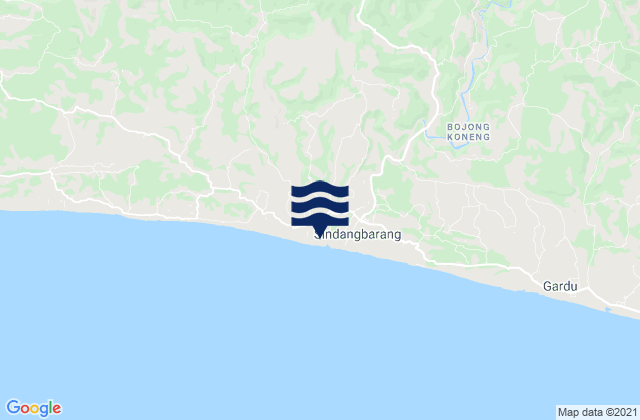 Mapa de mareas Puncak, Indonesia