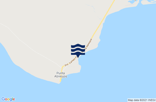 Mapa de mareas Punta Abreojos, Mexico