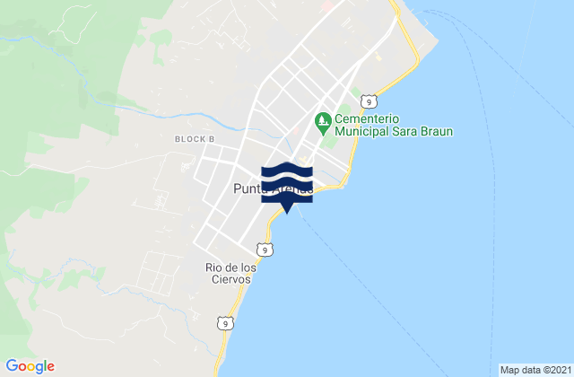 Mapa de mareas Punta Arenas, Chile