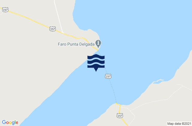 Mapa de mareas Punta Delgada, Chile